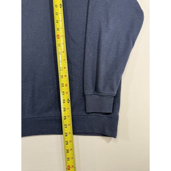 Peter Millar Quarter Zip Pullover Blue Cotton Blend Logo Embroidery Men’s - Picture 5 of 9